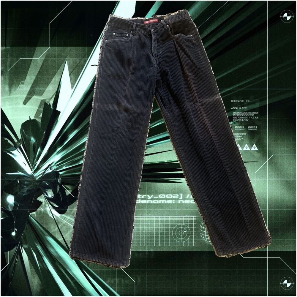 Y2K Union Bay Navy Corduroy Pants